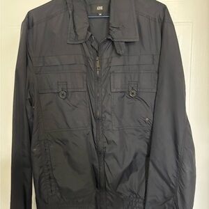 ARMI Black Military-Style Lightweight Field Jacket